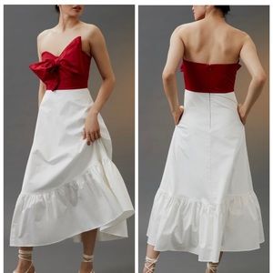 Anthropologie Hutch Bow-Tie Maxi Dress